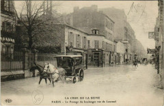La Crue de la Seine - La Passage du boulanger rue de Lourmel à Paris 15e