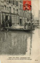 La Place de la Gare et la Villa de la Tour à Vitry-sur-Seine