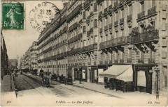 Carte postale ancienne La Rue Jouffroy
                                                                     à Paris 17e
                                