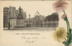 Carte postale ancienne Monument de Francis Garnier
                                                                     à Paris 6e
                                