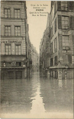 Paris 5e - Crue de la Seine à Paris 5e