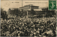 Carte postale ancienne Paris - Halles Centrales á 6 heures du matin
                                                                     à Paris 1er
                                