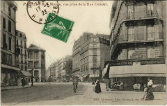 Paris 5e - Rue Monge, vue prise de la Rue Censier à Paris 5e