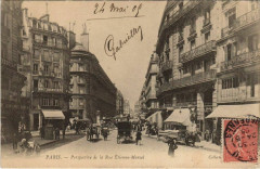 Paris 2e - Perspective de la Rue Etienne-Marcel à Paris 2e