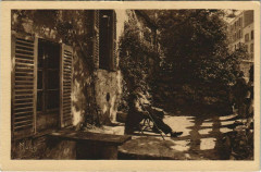 Carte postale ancienne Le Lapin Agile cabaret artistique de Montmartre - le Père Frédé
                                                                     à Paris 18e
                                