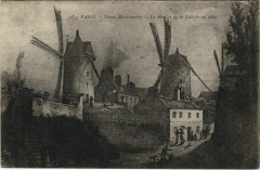 Carte postale ancienne Vieux Montmartre - Le Moulin de la Galette en 1820
																	 à Paris 18e
								