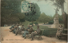 Carte postale ancienne Parc Montsouris - Les Allées
                                                                     à Paris 14e
                                