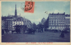 Paris 5e - Sur le Pont Saint-Michel à Paris 5e