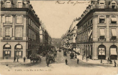 Paris - La Rue de la Paix à Paris