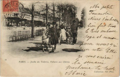 Paris - Jardin des Tuleries, Voitures aux Chévres à Paris