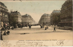 Paris - L'Avenue de l'Opéra, vue prise de l'Opéra à Paris