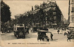Paris 8e - Le Boulevard de la Madeleine à Paris 8e