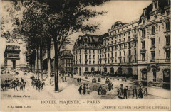 Carte postale ancienne Hôtel Majestic - Avenue Kléber (Place de l'Etoile)
                                                                     à Paris 16e
                                