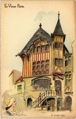 Paris Expo 1900 - Le Vieux Paris - Le Grand Logis  à Paris