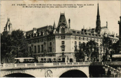 Paris 5e - Le Pont St-Michel et les nouveux bâtiments...  -
																					75005 Paris 5e
																			