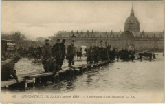 Paris 7e - Construction d'une Passerelle - Ll.42  à Paris 7e