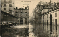 Paris 7e - Paris Inondé - La rue de Lille  à Paris 7e