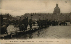 Paris 7e - Construction d'une Passerelle - Ll.42  à Paris 7e
