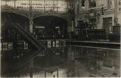Carte postale ancienne Inondations de 1910 - Gare d'Orléans du Quai d'Orsay
                                                                     à Paris 13e
                                