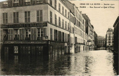 Paris 7e - Crue de la Seine - Rue Surcouf et Quai d'Orsay  -
																					75007 Paris 7e
																			