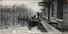 Paris 7e - Paris Inondé - Rue de Constantine  à Paris 7e