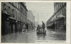 Paris 7e - Inondations de Paris - Rue Surcouf  à Paris 7e