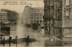 Paris 8e - Gare St-Lazare - vue de la Rue de Rome  à Paris 8e