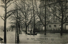 Paris 8e - Inondations 1910 - Avenue d'Antin  à Paris 8e
