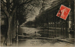 Paris 8e - Crue de la Seine - L'Avenue d'Antin  à Paris 8e