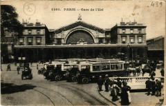 Carte postale ancienne Gare de l'Est
                                                                     à Paris 10e
                                