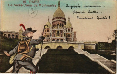 Carte postale ancienne Le Sacré-Coeur de Montmartre
                                                                     à Paris 18e
                                