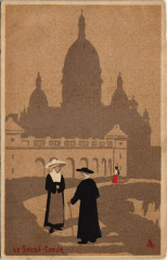 Carte postale ancienne Le Sacré-Coeur
                                                                     à Paris 18e
                                