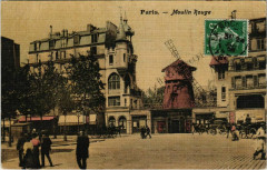 Carte postale ancienne Moulin Rouge
                                                                     à Paris 9e
                                