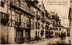 Marlotte - Rue Mürger et Hotel de la Renaissance
