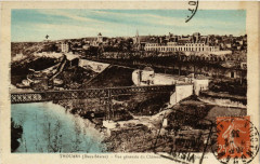 Thouars - Vue générale du Chateau et le Pont Saint-Jacques
