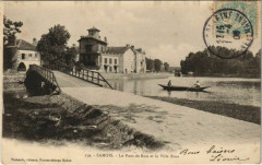 Samois Le Pont de Bois et la Villa Rose France