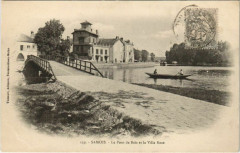 Samois Le Pont de Bois et la Villa Rose France