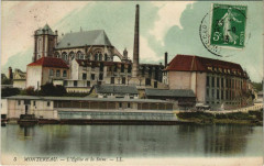 Montereau L'Eglise et la Seine France