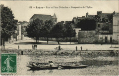 Lagny Rue et Place Delambre France -
													77 Seine et Marne
												