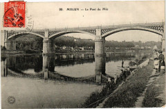 Carte postale ancienne Melun - Le Pont du Mée
                                                                     à Dammarie-les-Lys
                                
