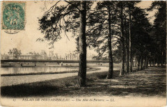 Palais de Fontainebleau - Une Allée du Parterre à Fontainebleau
