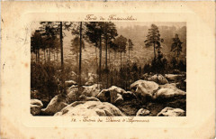 Foret de Fontainebleau - Entrée du Desert d'Apremont à Fontainebleau