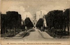 Versailles Le Chesnay - Boulevard du Centre et Eglise à Versailles