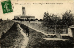 Saint-Fargeau Abside de Eglise et Montagne de la Citauguette