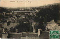 Meulan Vue sur la Seine et le Barrage