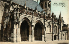 Poissy - Portails de l'Eglise à Poissy