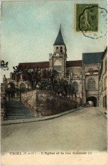 Triel - L'Eglise et la rue Galande