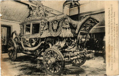 Versailles - Musée des Vuitures - Vuiture du Sacre de Charles X à Versailles