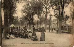 Versailles - Avenue de St-Cloud - Marché aux fleurs à Versailles