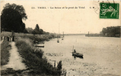 Triel - La Seine et le pont de Triel